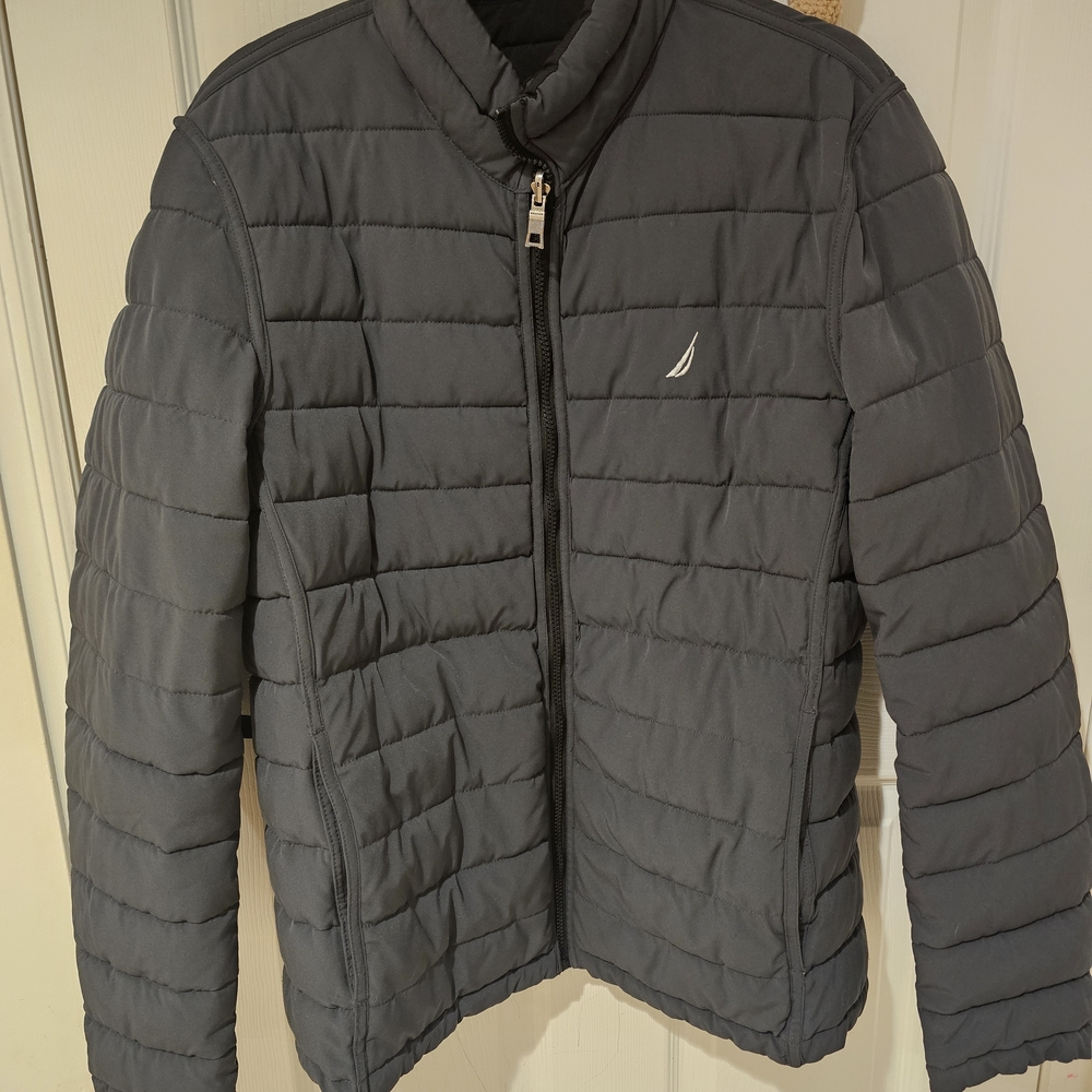 Nautica Men's Gray Puffer Jacket
